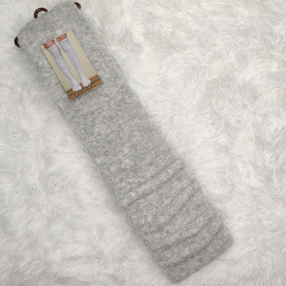 LEMON |  Over the Knee Socks Women Grey - Picture 2 of 3